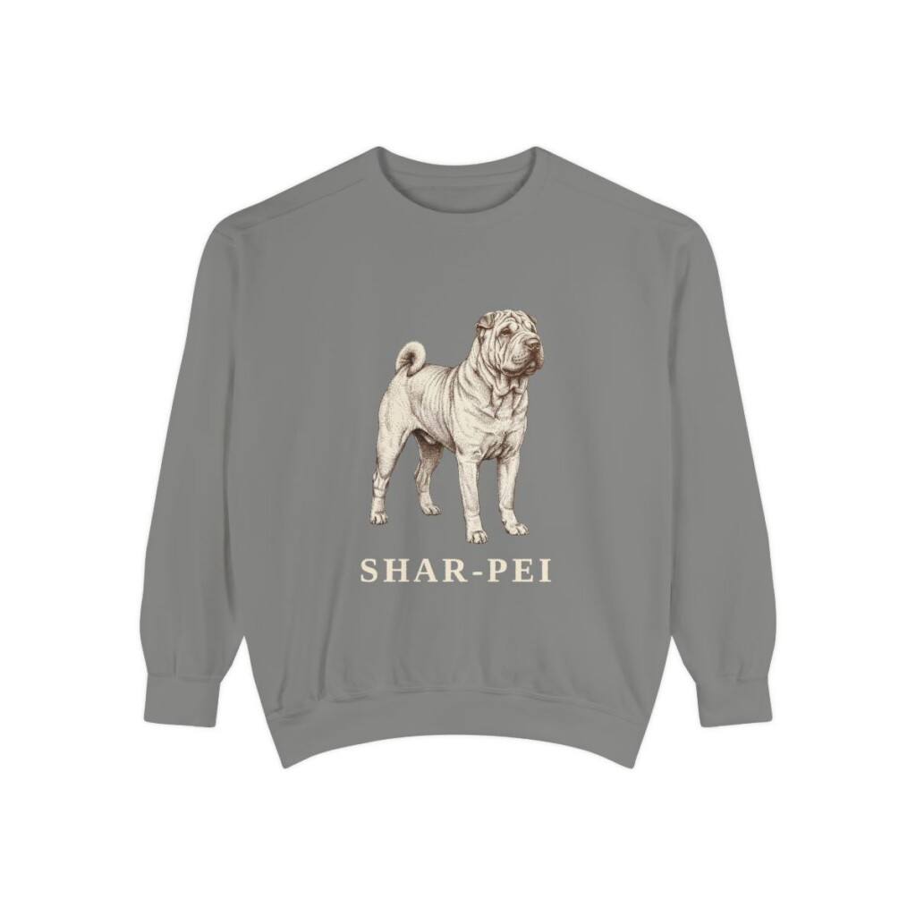 Shar-Pei Sweatshirt, Grey, front view