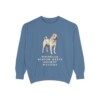 shar-pei-sweatshirt-humor-blue-jean Shar-Pei Humor Sweatshirt, Blue Jean, front view