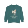 shar-pei-sweatshirt-humor-blue-spruce Shar-Pei Humor Sweatshirt, Blue Spruce, front view