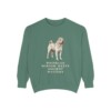 shar-pei-sweatshirt-humor-light-green Shar-Pei Humor Sweatshirt, Light Green, front view