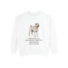 shar-pei-sweatshirt-humor-white Shar-Pei Humor Sweatshirt, White, front view