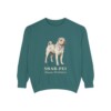 Shar-Pei Latin Sweatshirt, Blue Spruce, front view