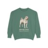 Shar-Pei Latin Sweatshirt, Light Green, front view