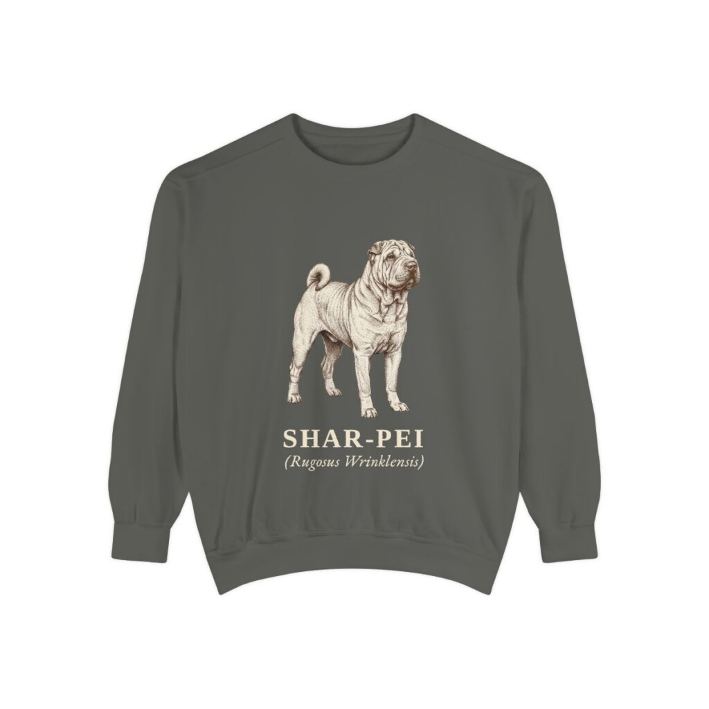 Shar-Pei Latin Sweatshirt, Pepper, front view