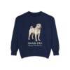 Shar-Pei Latin Sweatshirt, True Navy, front view
