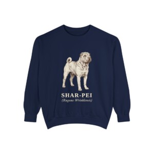 Shar-Pei Latin Sweatshirt, True Navy, front view