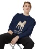Shar-Pei Latin Sweatshirt, True Navy, person 1 context