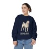 Shar-Pei Latin Sweatshirt, True Navy, person 2 front