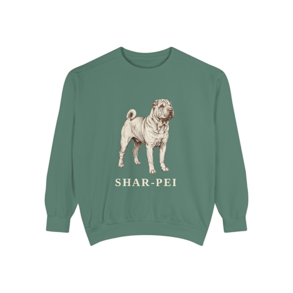 Shar-Pei Sweatshirt, Light Green, front view