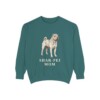 Shar-Pei Mom Sweatshirt, Blue Spruce, front view