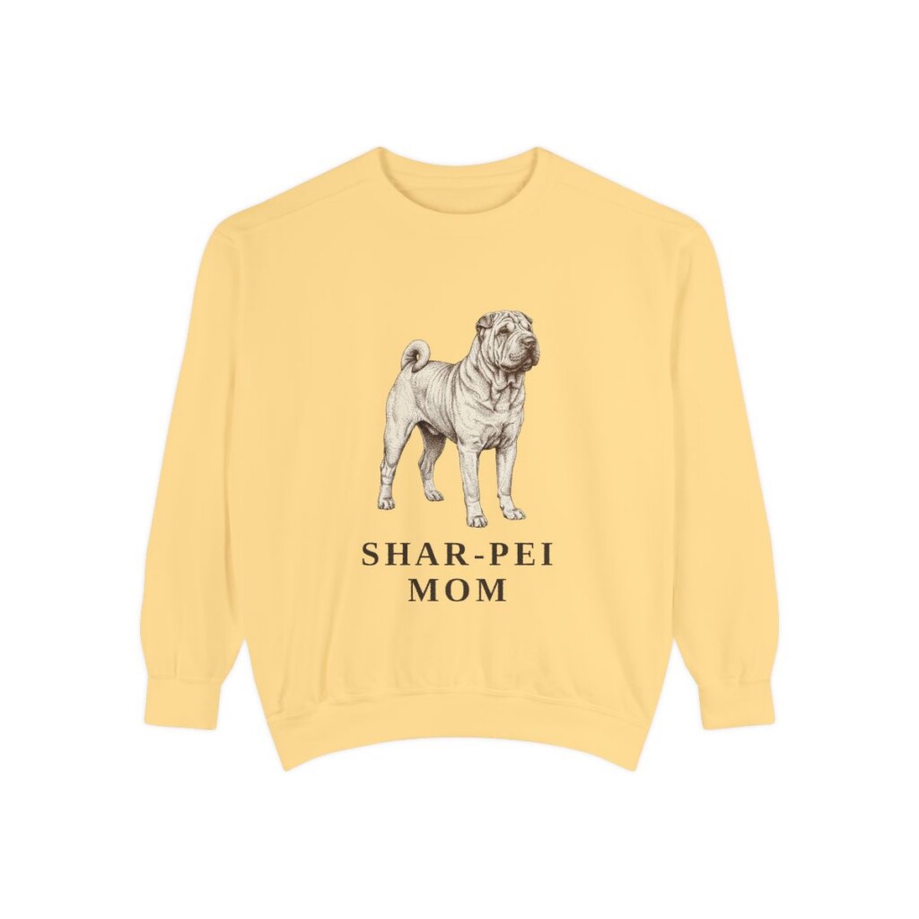 Shar-Pei Mom Sweatshirt, Butter, front view