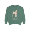 Shar-Pei Mom Sweatshirt, Light Green, front view