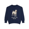 Shar-Pei Mom Sweatshirt, True Navy, front view
