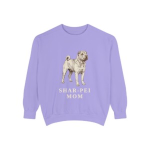 Shar-Pei Mom Sweatshirt, Violet, front view