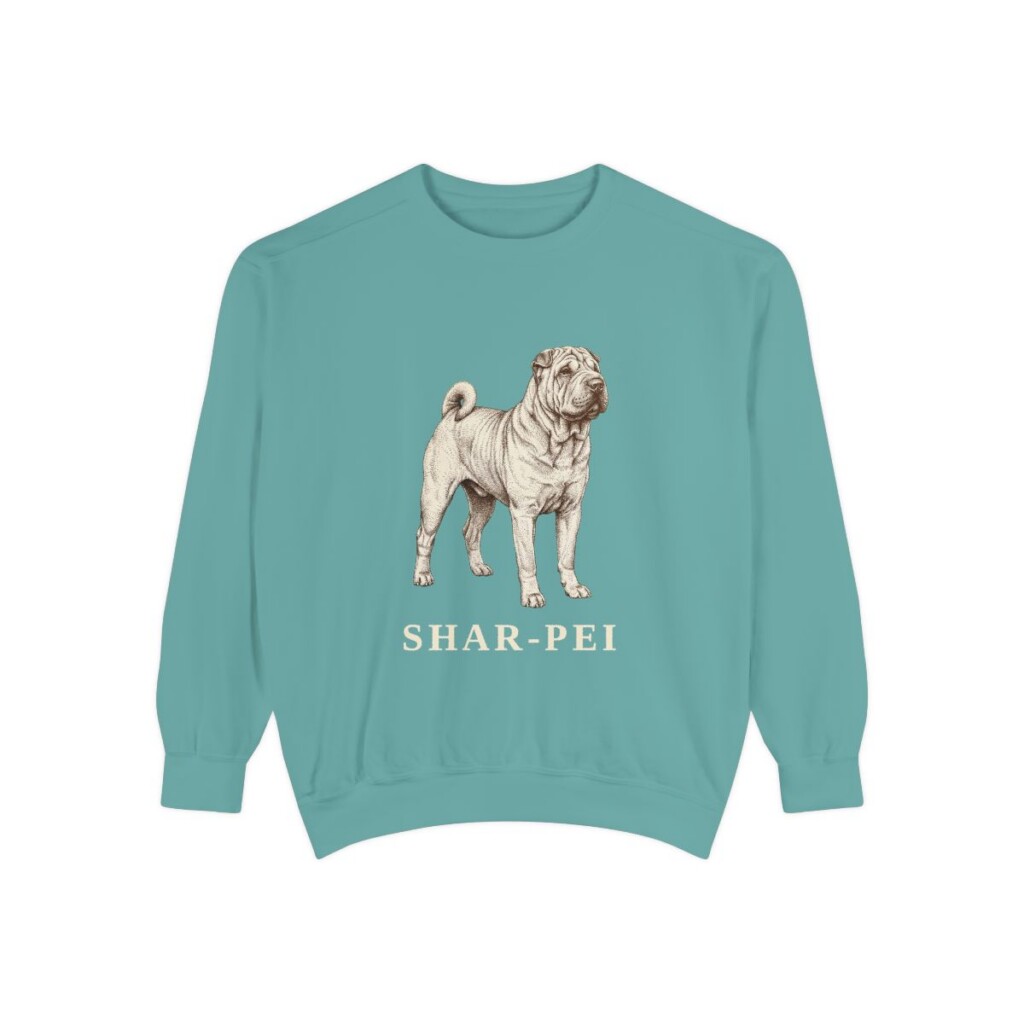 Shar-Pei Sweatshirt, Seafoam, front view