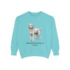 Sheepadoodle Dad Sweatshirt, Chalky Mint, front view