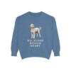 Sheepadoodle Humor Sweatshirt, Blue Jean, front view