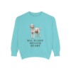 Sheepadoodle Humor Sweatshirt, Chalky Mint, front view