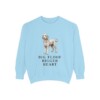 Sheepadoodle Humor Sweatshirt, Chambray, front view