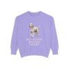 Sheepadoodle Humor Sweatshirt, Violet, front view