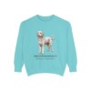 Sheepadoodle Latin Sweatshirt, Chalky Mint, front view