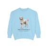 Sheepadoodle Latin Sweatshirt, Chambray, front view