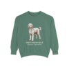 Sheepadoodle Latin Sweatshirt, Light Green, front view