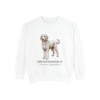 Sheepadoodle Latin Sweatshirt, White, front view