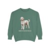 Sheepadoodle Sweatshirt, Light Green, front view