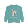 sheepadoodle-sweatshirt-mom-seafoam Sheepadoodle Mom Sweatshirt, Seafoam, front view