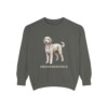 Sheepadoodle Sweatshirt, Pepper, front view