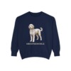 Sheepadoodle Sweatshirt, True Navy, front view