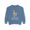 Shepherd Mix Dad Sweatshirt, Blue Jean, front view