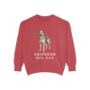 Shepherd Mix Dad Sweatshirt, Crimson, front view