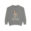 Shepherd Mix Dad Sweatshirt, Grey, front view