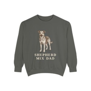 Shepherd Mix Dad Sweatshirt, Pepper, front view
