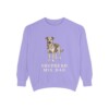 Shepherd Mix Dad Sweatshirt, Violet, front view