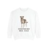 Shepherd Mix Dad Sweatshirt, White, front view