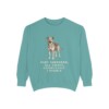 Shepherd Mix Humor Sweatshirt, Seafoam, front view