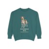 Shepherd Mix Latin Sweatshirt, Blue Spruce, front view