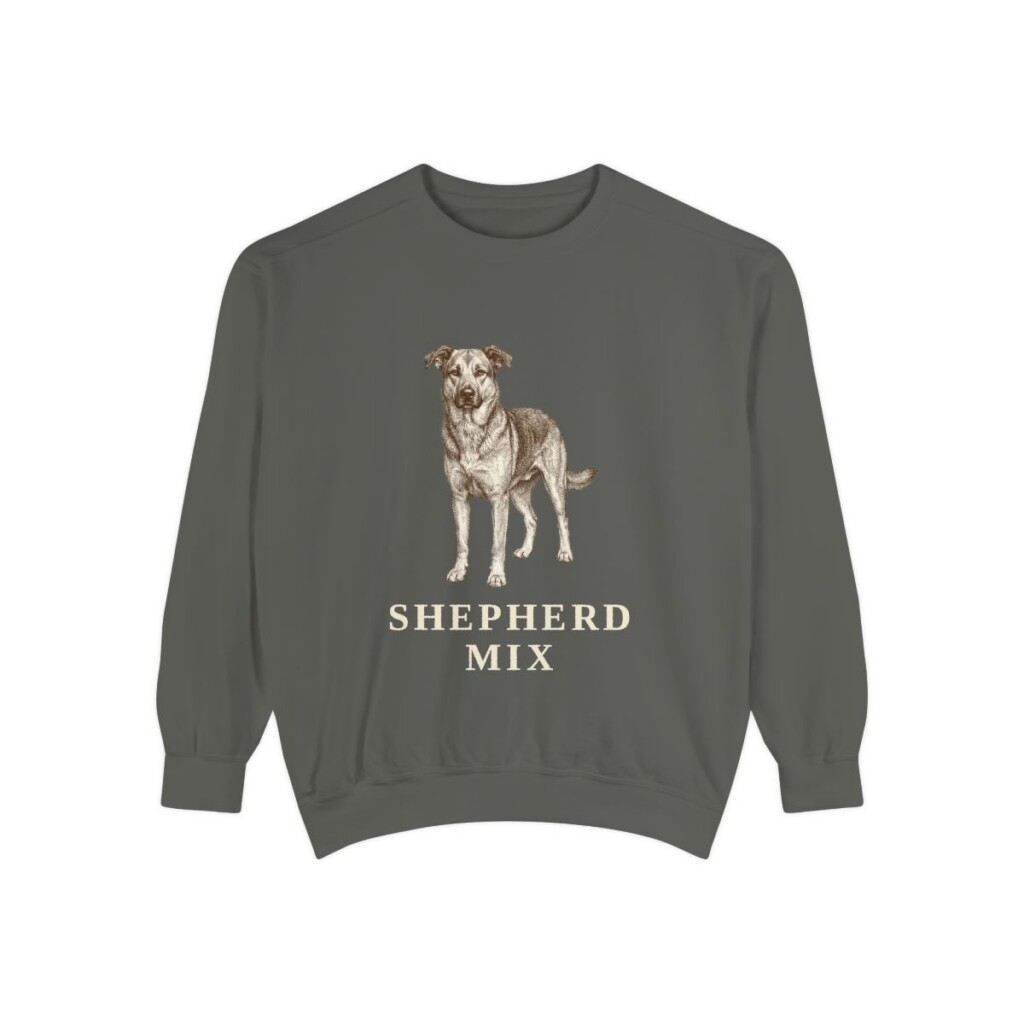 Shepherd Mix Sweatshirt, Pepper, front view