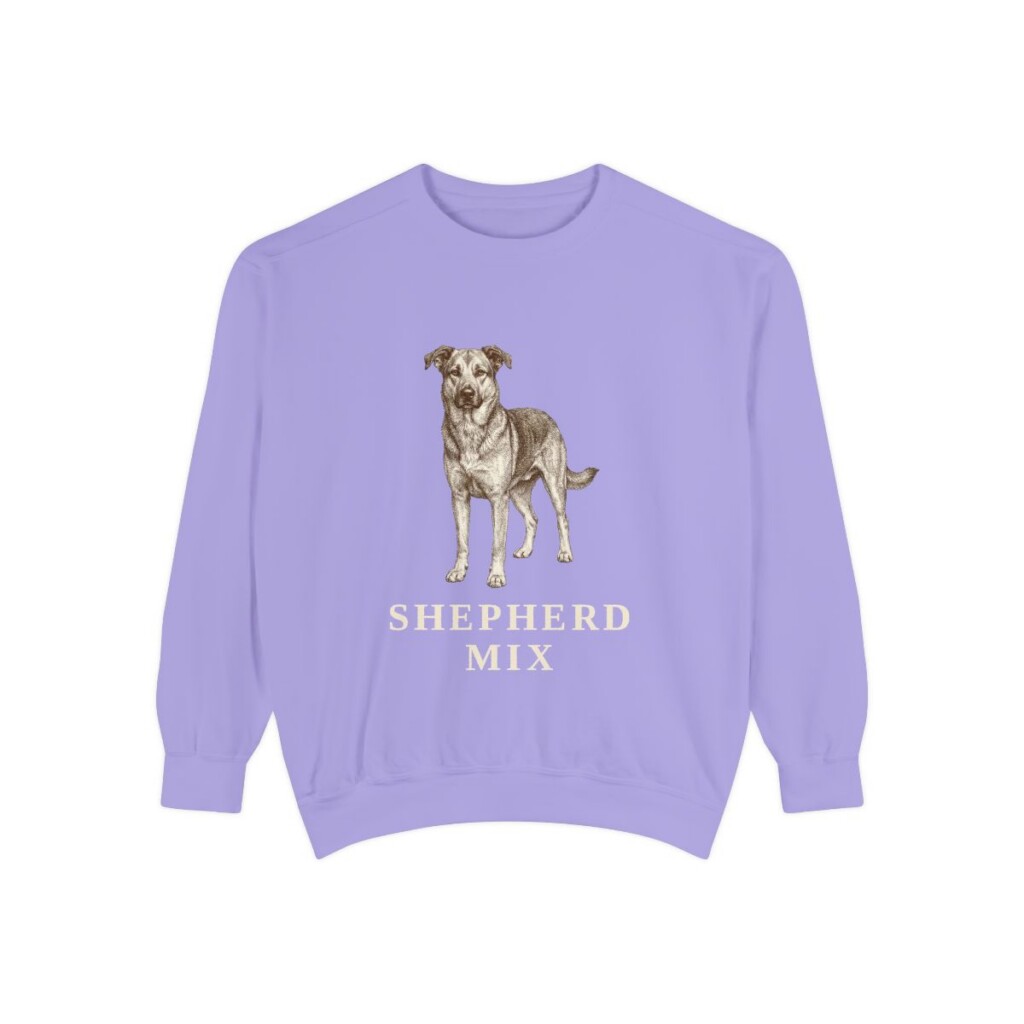 Shepherd Mix Sweatshirt, Violet, front view