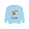 Shetland Sheepdog Sweatshirt, Chambray, front view