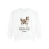 Shetland Sheepdog Dad Sweatshirt, White, front view