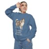 Shetland Sheepdog Humor Sweatshirt, Blue Jean, person 2 context