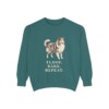 Shetland Sheepdog Humor Sweatshirt, Blue Spruce, front view