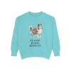 Shetland Sheepdog Humor Sweatshirt, Chalky Mint, front view