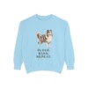 Shetland Sheepdog Humor Sweatshirt, Chambray, front view