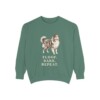 Shetland Sheepdog Humor Sweatshirt, Light Green, front view