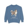 Shetland Sheepdog Latin Sweatshirt, Blue Jean, front view